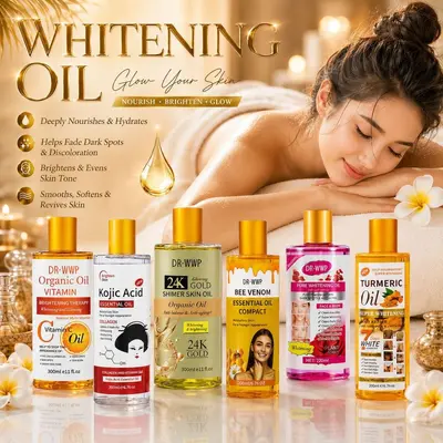 Turmeric Oil 200 ml with Mandelic Acid, Moisturizing Face and Body Massage Oil - 2