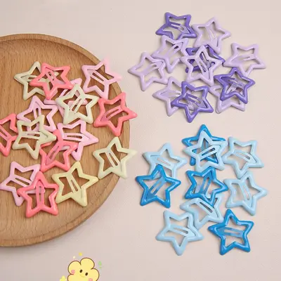 Star Hair Clip, Colorful Small Y2K Hair Accessory