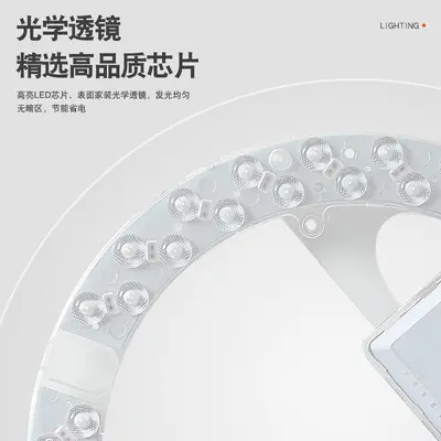 Round LED Ceiling Light, Triple-Proof, Modern Minimalist, Eye-Protection