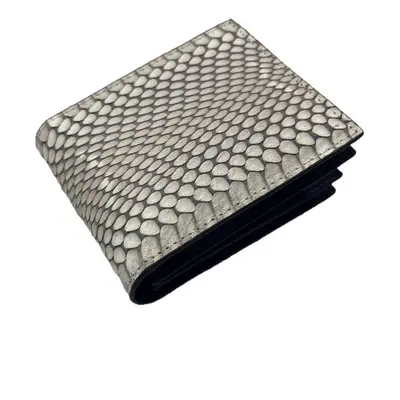 Men's Short Wallet, Genuine Snakeskin, Multi-Card Slots - 6