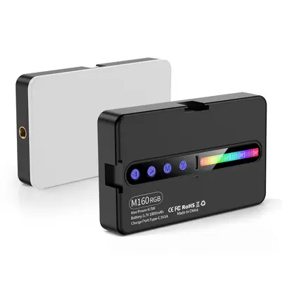 M160RGB Tam Renkli Telefon Dolgu Işığı LED El Tipi Canlı Yayın Fotoğrafçılık Fotoğraf Atmosfer Işığı Taşınabilir Işık Cep Lambası
