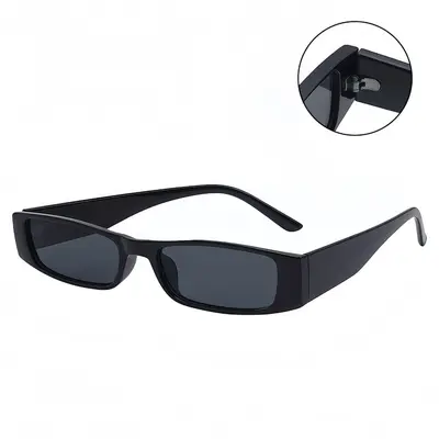 Retro Small Square Frame Sunglasses with UV Protection - 3