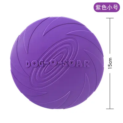 DOG-O-SOAR Dog Frisbee, Bite-Resistant and Floating, Training Throw Disc - 12