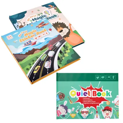 Montessori Quiet Sticker Book for Kids, Early Learning and Letters