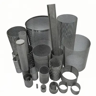304 Stainless Steel Cylindrical Filter Cartridge, Seamless, Perforated - 6