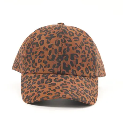 Leopard Print Women's Breathable Baseball Cap, Retro Y2K Style - 10