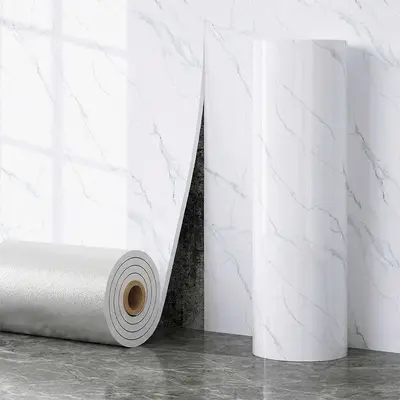 3D Wall Sticker Imitation Marble Pattern, Waterproof Roll - 10