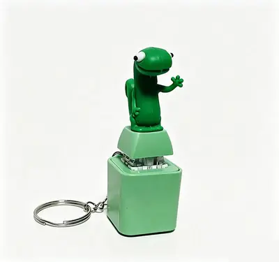 Frog Sound Button Stress Relief Keychain - 10