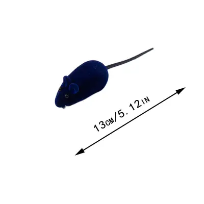 Squeaky Bite-Resistant Vinyl Mouse Cat Toy - 12