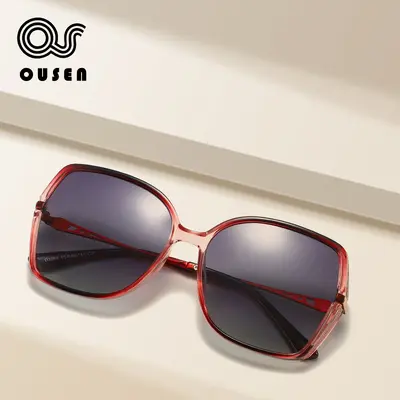 Women's Square Large-Frame Sunglasses, Lightweight Luxury Style - 2