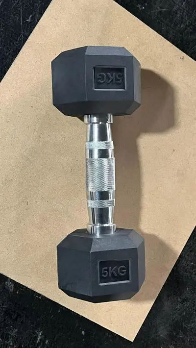 Großhandel Export Fitnessstudio 1-50kg Herren- und Damen-Heimhantel-Set gummibeschichtete sechseckige Hanteln für gewerbliche Nutzung - 8