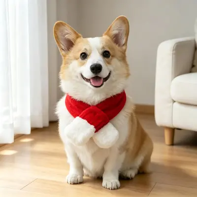 Pet Christmas Costume with Hat and Cape for Cats and Dogs - 8