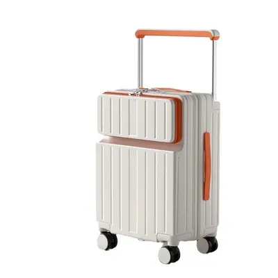 2025 neuer Damenkoffer mit breiten Rädern 20 Zoll großer Kapazitätskoffer mit Rädern Trolley mit Vorderzugang 24 Zoll Zahlenkombinationskoffer
