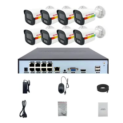8 kanallı poe güvenlik kamerası seti 4k yüksek çözünürlüklü tam renkli kayıt ev dış mekan su geçirmez cep telefonu uzaktan izleme cihazı - 9
