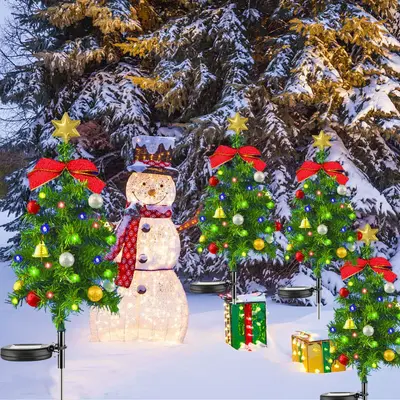 IP65 Waterproof Solar LED Garden Light Outdoor Christmas Tree Decorative
