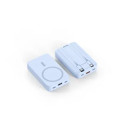 Grenzüberschreitende 3C-zertifizierte magnetische Schnell-Powerbank 20000 mAh mit integriertem Kabel und Ständer, Mobile Power mit anpassbarem Logo - 9