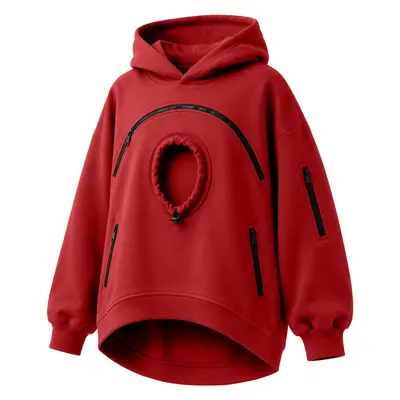 Women's Hooded Zip-Up Fleece-Lined Sweatshirt with Pocket - 9