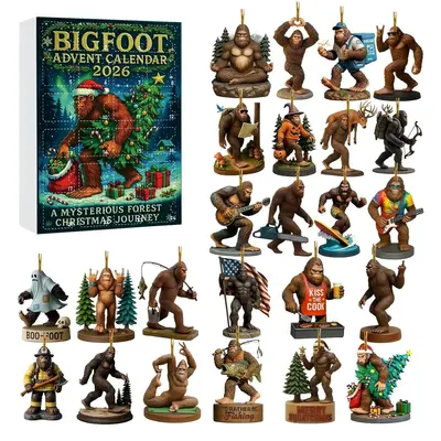 Weihnachts-Countdown-Blindbox mit Bigfoot-Anhänger - 7