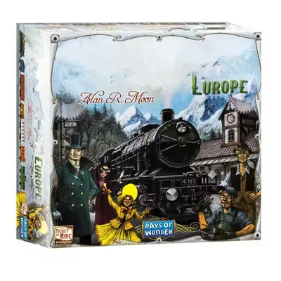 English Travel Card Game, European Train Tickets Board Game