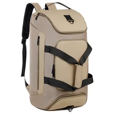 Travel backpack, large capacity, shoe compartment, wet and dry separation