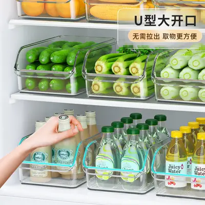 Refrigerator Storage Box Organizer Tool Drawer Box Storage Bin Organizing Box Egg Food Fresh-Keeping Box Kitchen
