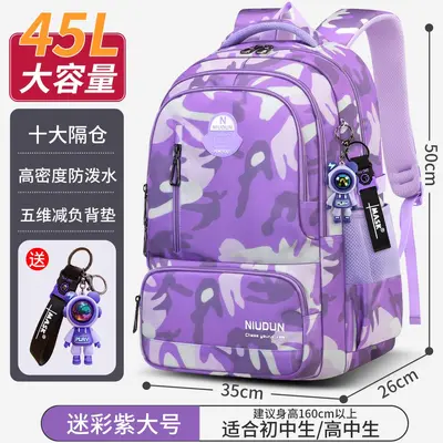 Middle School Backpack, Large Capacity, Spine Support - 13