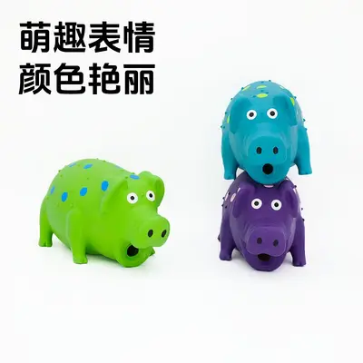 Самая продаваемая на Amazon латексная игрушка для домашних животных, игрушка-свинка, большая игрушка-свинка, прочная жевательная игрушка для собак для чистки зубов - 5