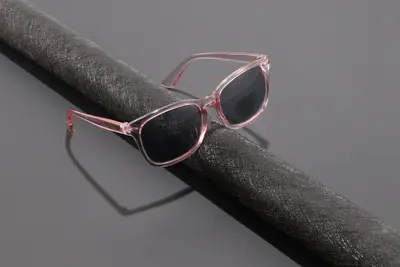 Women's Pink Square Frame Anti-Blue Light Glasses, Simple Design - 13