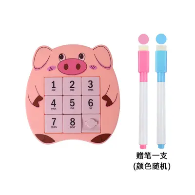 Magnetic Digital Huarongdao Sliding Number Puzzle Educational Toy for Kids - 9
