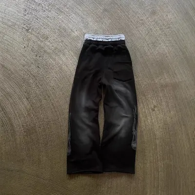 Street Fashion Unisex Loose Straight-Leg Pants with American-Style Print