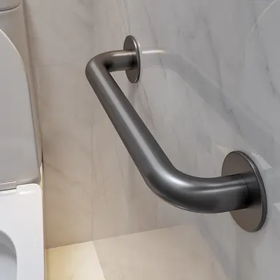 Paslanmaz Çelik Banyo Tutamağı, Delik Açmadan Montaj, Kaymaz Yaşlı Güvenlik Tutacağı