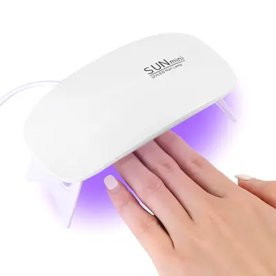 Mini tırnak lambası ev diy oje tutkal tırnak pişirme lambası USB arayüzü katlanır fare fototerapi lambası el UV lambası - 11