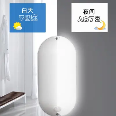 Outdoor Waterproof LED Wall Lamp, Moisture-Proof Indoor Motion Sensor Wall Light for Bathr