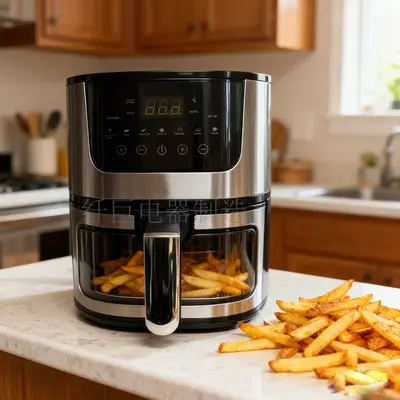 2026 Ev Tipi Air Fryer, Çok Fonksiyonlu Görsel Paslanmaz Çelik Fritöz, Otomatik Elektrikli Fırın, Büyük Kapasiteli, Akıllı Pişirme - 7
