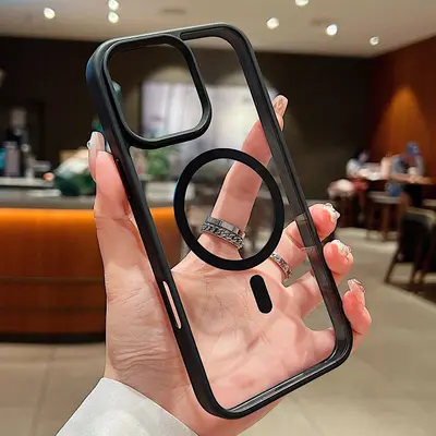 iPhone 18 Pro için şeffaf manyetik telefon kılıfı, 2.0 mm - 11