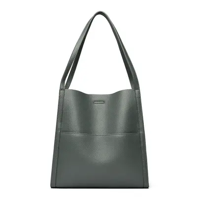 Waterproof Soft Leather Women's Tote Bag, Large Capacity - 8