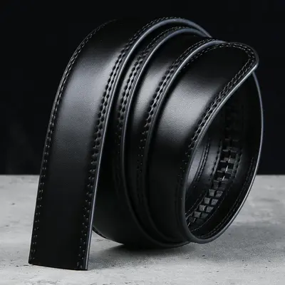 Men's belt for young men and middle-aged men business belt daily fashion crocodile pattern bamboo pattern headless personalized trousers belt - 12