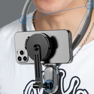NOZI Sportkaamera Hals-Halterung Ich-Perspektive 360 Handy-Halsband Brust-Halterung
