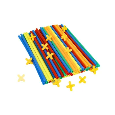 Children's Soft Straw Pipe Building Blocks, Educational 4D Construction Set - 6