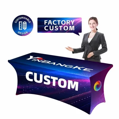 Çapraz elastik masa örtüsü 4FT 6FT 8FT açık hava düğün etkinliği süt ipek konferans masa örtüsü kokteyl masa örtüsü