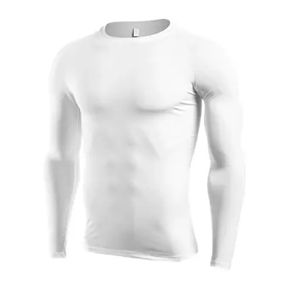 Herren-Sport-T-Shirt, schnelltrocknend, hochelastisch, langärmliges Kompressionsshirt