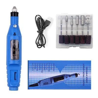 Cross-Border New Electric Nail Drill Machine Variable Speed Pen-Style Nail Polisher Mini Portable Nail File Removal Grinder - 10
