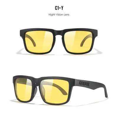 KDEAM Quadratische UV-Polarisierte Sonnenbrille Klassisches Design für jeden Anlass Herren- und Damensorsonnenbrille Angeln Sportbrille KD332 - 12