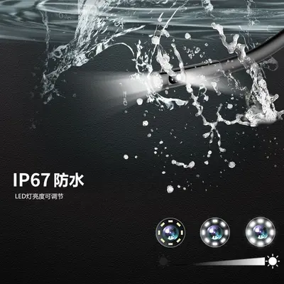 5 megapixel dual-lens endoscope, Android and iOS compatible