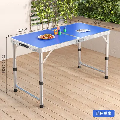 Offener Tisch tragbarer Aluminium-Legierung klappbarer Esstisch Klapptisch und Stühle Picknick Kleiner Tisch Standtisch Runder Quadrattisch Rohrtisch - 7