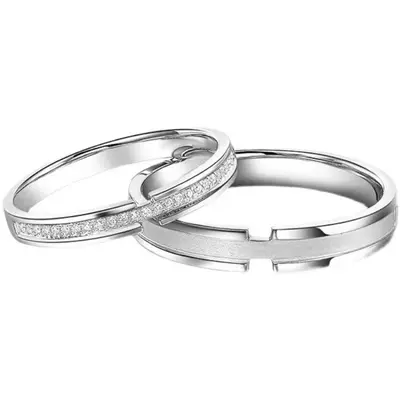 Paar-Ringe, Herren-Damen, personalisiertes Design, Luxusgeschenk - 6