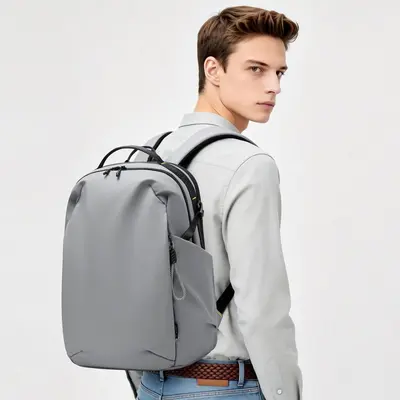 Men's Business Travel Backpack, Large Capacity with Laptop Compartment - 11