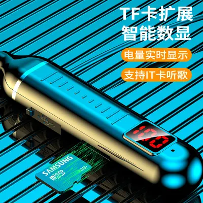 LED dijital ekranlı kablosuz Bluetooth kulaklık, Type-C hızlı şarj, kart takılabilir, ultra uzun pil ömrü, manyetik emilim, 5.2 çift kulaklıkla uyumlu.