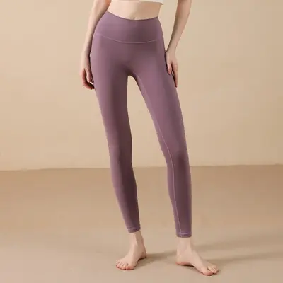 Lycra Women's Yoga Leggings, High-Waisted Hip-Lifting, High Stretch - 9