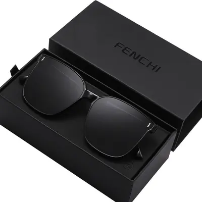 Polarisierte Sonnenbrillen für Damen 2023 neuer eleganter quadratischer Rahmen natürlicher Look beeindruckender Stil Sommer - 6